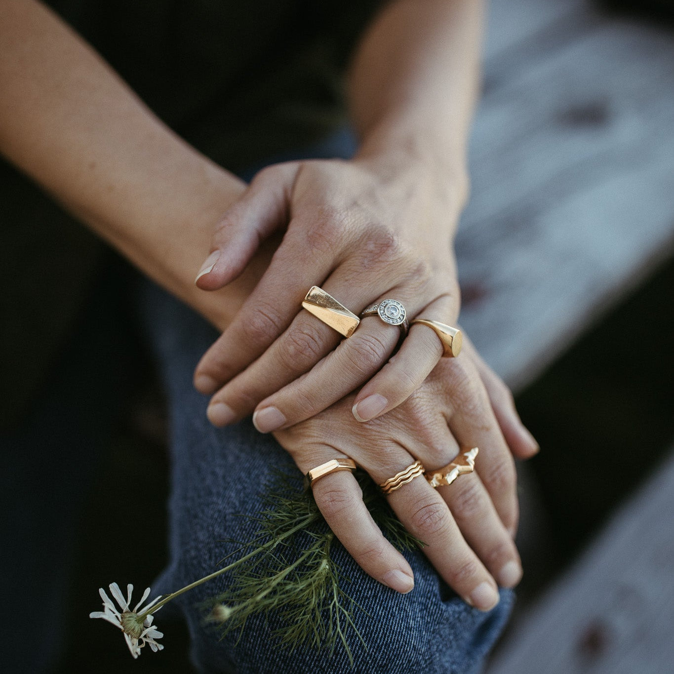 Casted Vermeil Wave Ring