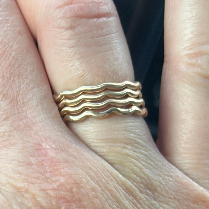 Wave Ring Casted