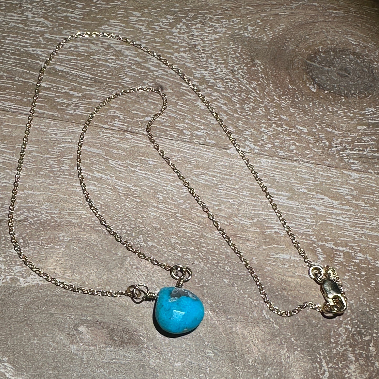 Turquoise Briolette Necklace