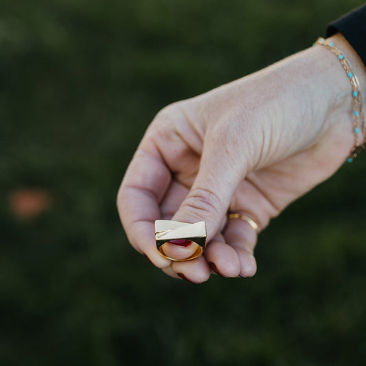 Reverse Triangles Ring