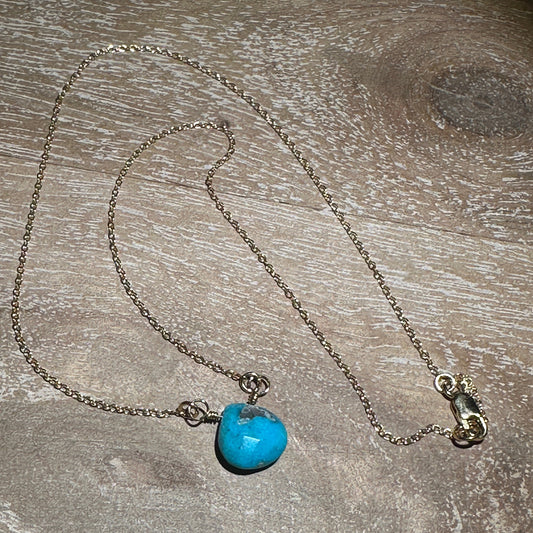 Turquoise Briolette Necklace
